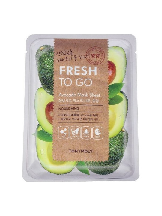 TONY MOLY FRESH TO GO AVOCADO SHEET MASK