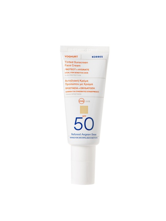 KORRES YOGHURT FACE SUN TINED SPF50 40ML